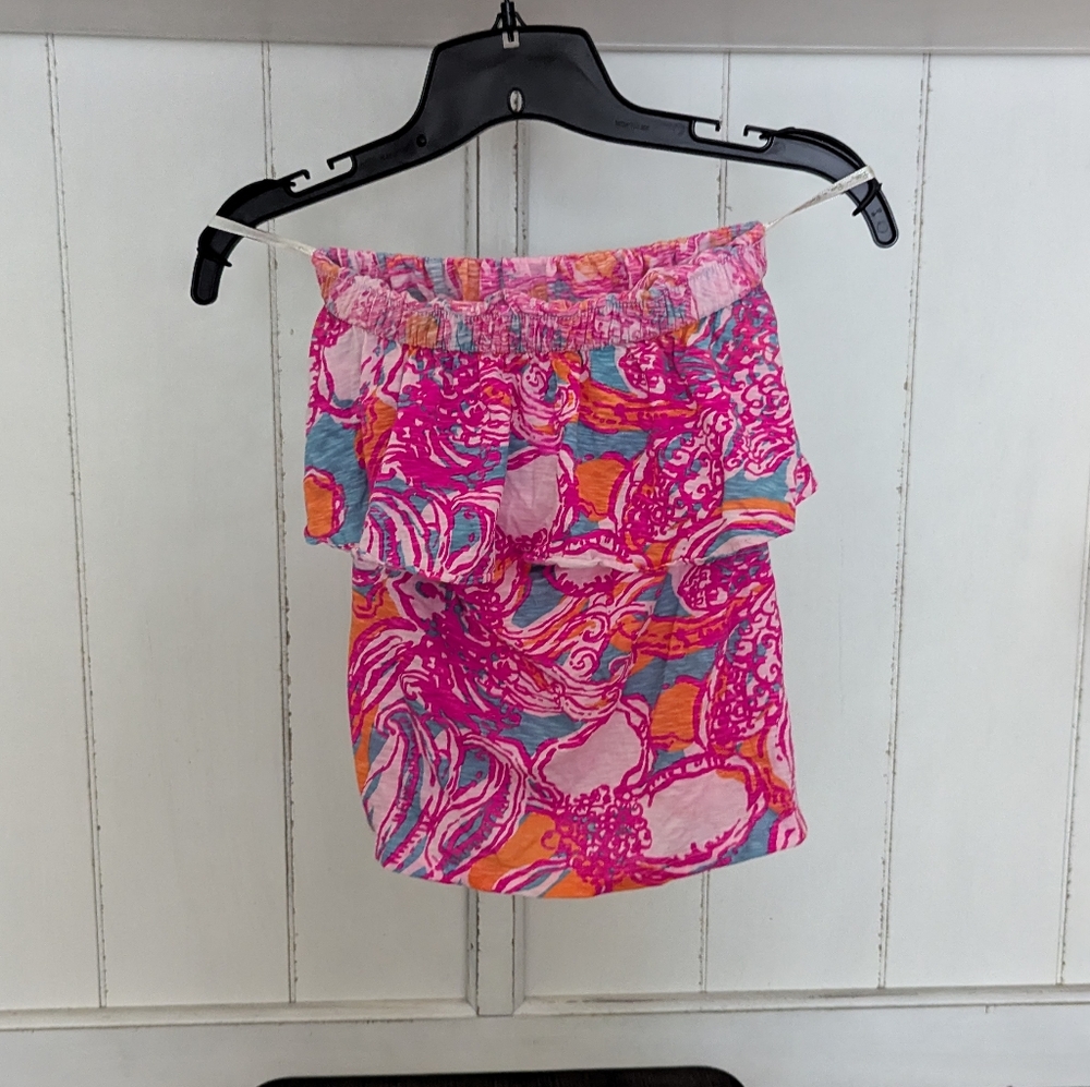 Lilly Pulitzer Ruffle Tube Top - Picture 4 of 4